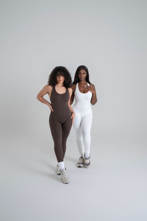 Body-hugging, one and done silhouettes are coming back. Elevate any occasion with an ultra-flattering style, made for all. One And Done, Tank Jumpsuit, Active Wear Outfits, Full Length, Active Wear, Jumpsuit, Sleek, Quick Saves, Clothes