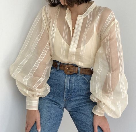 Mode Chic, Mode Inspo, Blouse Vintage, Mode Inspiration, Looks Style, Mode Style, Looks Vintage, Mode Outfits, Outfits Casuales