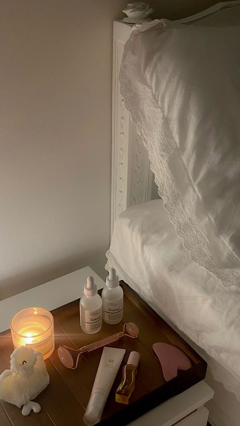 Night skincare aesthetic