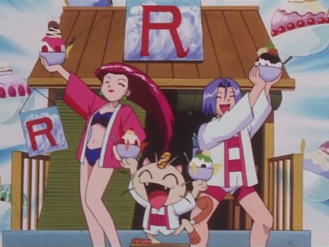 Screenshot from Pokemon (Original Series), fifth season Master Quest. #pokemon #teamrocket #jessie #james #meowth #tr #musashi #kojiro #nyasu #rokettodan #masterquest #johto #pokemonjohto #anime #animation #screenshot #japan Jessie James Meowth, Rocket Shipping, Pokemon Tv Show, James Pokemon, Pokemon Original, Pokemon Team Rocket, Pokemon People, Anime Animation, Anime Vs Cartoon