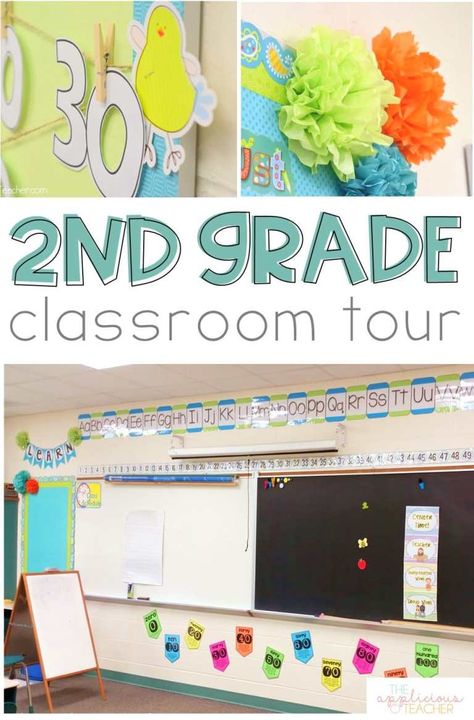 2nd Grade Classroom Tour! Classroom Setup Elementary, 2nd Grade Class, Classroom Organization Elementary, Classroom Tour, Teaching Second Grade, Classroom Layout, 2nd Grade Teacher, Second Grade Teacher, Homeschool Classroom