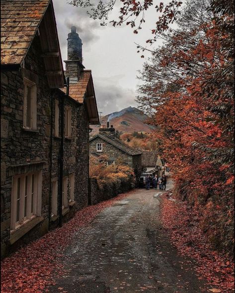 William Wordsworth, English Village, Autumn Scenes, Autumn Scenery, Fall Pictures, Autumn Cozy, English Countryside, Autumn Aesthetic, Cumbria