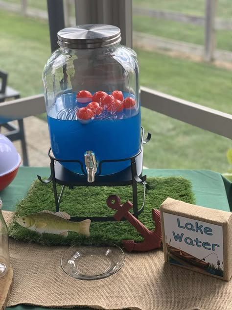 O'fishally One Birthday, Catching The Big One Birthday, Fish Fry Themed Party, Fishing Party Activities, O Fish Ally Two Birthday Decorations, Boys First Birthday Fishing Theme, O'fishly One, Oh Fishally One Birthday Food Ideas, Fish Theme First Birthday