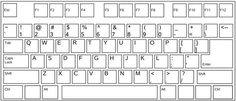 Some US keyboards – printable – Easy Printables Keyboard Printable, Laptop Keyboard Stickers, Labs Plan, Printable Sports, Kids Computer, Army Images, Computer Class, Keyboard Stickers, Printable Pictures