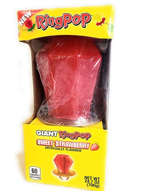 Giant Ring Pop, Kids Toys For Christmas, Giant Candy, Sleepover Food, Ring Pop, Candy Brands, Kids Candy, Exotic Food, Sour Candy