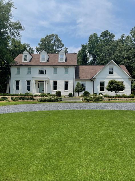 Front of house design ideas to add instant curb appeal | Real Homes Orange Roof House Colors, Orange Roof House, Front Of House Design, Orange Roof, Window Grids, House Design Ideas, Brick Colors, Garden Tours, House Roof