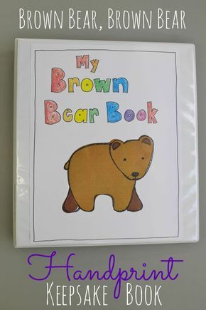 Brown Bear Handprint Keepsake Book - this is AWESOME! What a fun and adorable way to teach colors! Teacher Appreciation Breakfast, Brown Bear Brown Bear Activities, Brown Bear Book, Handprint Turkey, Pastor Appreciation Month, Devotions For Kids, Christ Centered Easter, Happy Home Fairy, Brown Bear Brown Bear