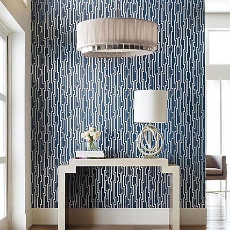 York Wallcoverings Candice Olson Journey Navy Velocity Wallpaper Ol2789 | Bellacor Candice Olson Wallpaper, Wallpaper Warehouse, Candice Olson, York Wallpaper, Navy Wallpaper, York Wallcoverings, Contemporary Wallpaper, Statement Wall, Modern Wallpaper