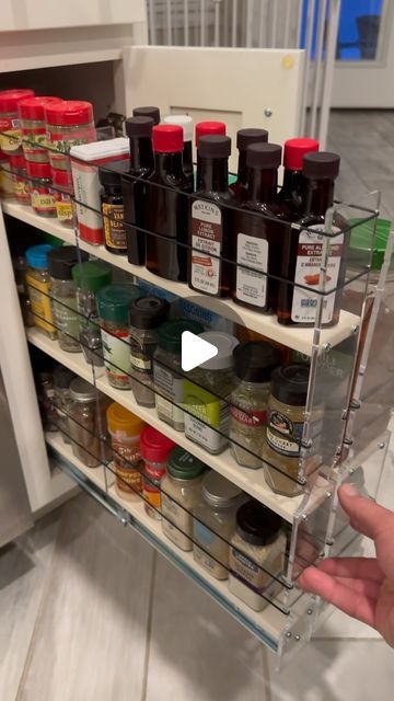 Vertical Spice Rack, Above The Fridge, Kitchen Addition, Spice Cabinet, Spice Rack, Cool Kitchens, Space Saving, On Instagram, Instagram