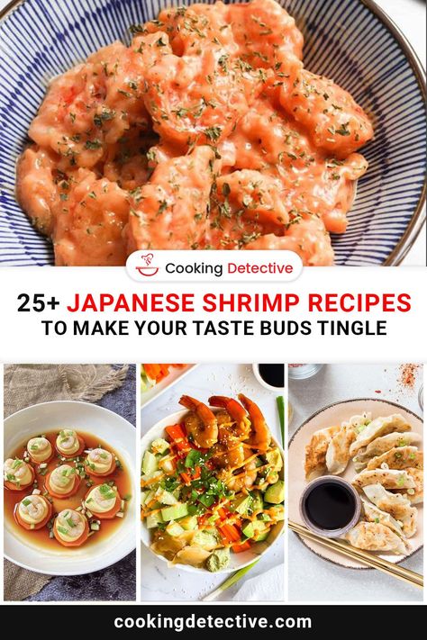 Did you ever have Japanese shrimp recipes? If not, you’re missing out! These little seafood treasures are not only delicious but also healthy. Japanese Shrimp, Dinner Rotation, Recipes To Make, Easy Appetizer Recipes, Healthy Appetizers, Shrimp Recipes, Spicy Recipes, Cooking Kitchen, Delicious Healthy Recipes