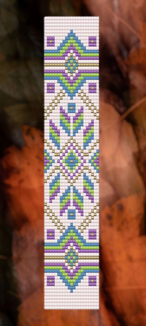 Beaded Loom Patterns, Bead Loom Patterns Beginner, Bead Loom Bracelets Patterns, Beading Loom Patterns, Bead Patterns Free, Loom Bead Patterns, Jewelry Looms, Miyuki Beads Pattern, Seed Bead Bracelet Patterns