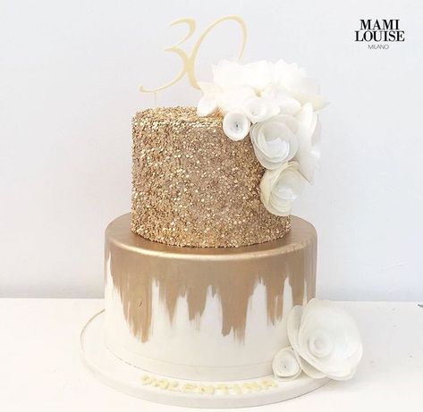 40th Birthday Cake Ideas For Women 2 Tier, White And Gold Cakes Birthday, 30th Birthday Cake 2 Tier, White And Gold Two Tier Birthday Cake, 2 Tier Gold Cake, 2 Tier Gold Birthday Cake, 40th Birthday Cake For Women 2 Tier, White And Golden Cake Birthday, Birthday Cakes 40th Women