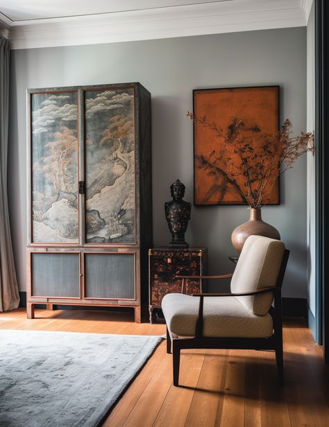 Contemporary Asian Furniture, Ancient Chinese Interior Design, Asian Decor Interior Design, East Asian Interior Design, Asian Inspired Interior Design, Modern Orientalism Interior, New Chinese Style Interior, Traditional Chinese Interior Design, Asian Apartment