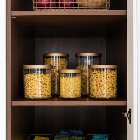 Neat Method, Sugar Container, Plastic Canisters, Pantry Labels, Metal Baskets, Old Spice, Drawer Dividers, Declutter Your Home, Pet Treats