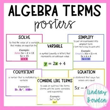 Combining Like Terms, Algebraic Expressions, Like Terms, Secondary Math, Algebra 1, Classroom Bulletin Boards, Standard Form, Study Motivation Inspiration, Blog Instagram