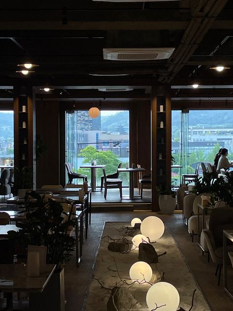 Seoul, South Korea, Korean cafe, korean aesthetics Aesthetic Cafes In Korea, Cafe In Korea Aesthetic, Korean Cafes Coffee Shop, South Korean Restaurant, South Korea Seoul Aesthetic Cafe, Korea Restaurant Aesthetic, Seoul Bar Aesthetic, South Korea Restaurants, Seoul Restaurant Aesthetic