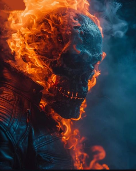 Ghost Rider 3d, Ghost Raider, Skulls Art, Ghost Rider Pictures, Ghost Rider Wallpaper, Cobra Tattoo, Johnny Blaze, Warrior Concept Art, Iron Man Armor