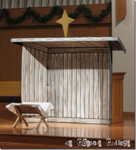 misc 015 cardboard stable for christmas program. Cardboard Manger, Cardboard Nativity, Christmas Skits, Best Christmas Pageant Ever, Simple Nativity, Nativity Play, Nativity Costumes, Ward Christmas Party, Nativity Stable