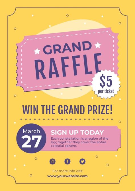 Linear Abstract Grand Prize Raffle Poster Raffle Poster Design, Grand Prize Poster Design, Special Offer Poster Design, Raffle Flyer, Easter Bake, Mailing Design, Chalkboard Fonts, Palmetto Moon, Raffle Prizes