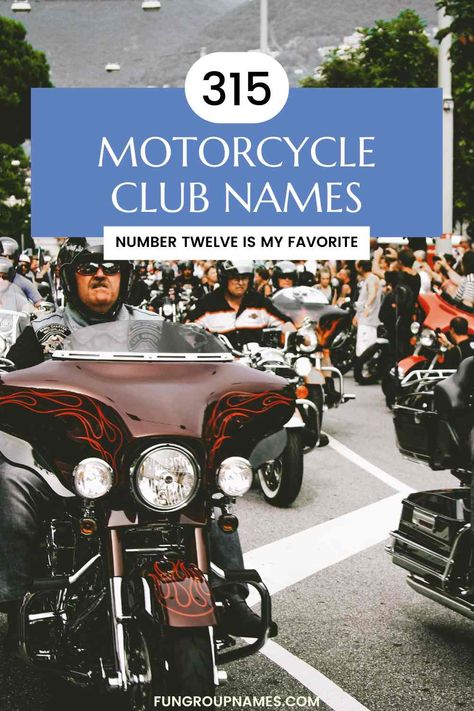 Explore over 315 motorcycle club names categorized for your inspiration. From outlaw classics to adventurous titles, find the perfect fit! How To Make Moonshine, Biker Clubs, Modern Names, Motorcycle Club, Motorcycle Clubs, Freedom Fighters, Ghost Rider, Crusades, Perfect Fit