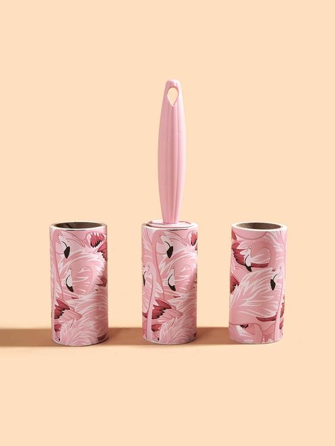 3rolls Pet Hair Sticky Lint Roller Plastic Animal, Lint Rollers, Pet Cleaning, Lint Roller, Cleaning Accessories, Pink Collar, Pink Collars, Plastic Animals, Beautiful Furniture