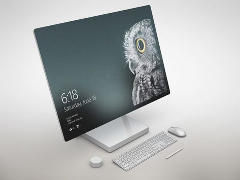 Microsoft Surface Studio Microsoft Surface Studio, Surface Studio, Computer Desk Setup, Silicone Food Covers, Star Wars Logo, Surface Laptop, Best Laptops, Microsoft Surface, Mockup Free Psd