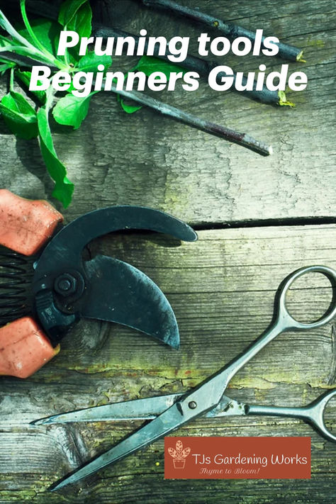 The ultimate beginners guide to pruning tools! From secateurs to loppers, find the perfect tool for your gardening needs and tips on choosing the right one. Pruning Tools, Beginners Guide, Tools