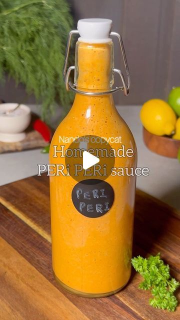 Fathima Yusuf (Shadiya) on Instagram: "You NEED this recipe !!! Copy cat Nando’s PERi PERi sauce 🌶️🌶️ Spicing up my homemade creations with a dash of Peri Peri magic! 🔥🌶️ I had unlocked the secret to the perfect Peri Peri sauce. With a bottle full of this homemade delight is a must you should have it in your refrigerator to make life easier.. It’s super versatile you can use it as a marinade for any protein of your choice by simply adding a bit of salt to the protein before marinating with the sauce & turns into a perfect dip too.. Each chicken leg(180g) will have approximately 290CAL and 28.9g protein. LIKE, SAVE, SHARE the reel & FOLLOW @shadi_faleel for more easy recipes. You’ll need: 3 to 4 Red & green chillies 🌶️ 4 Birds Eye chillies or Piri piri chilli (add more if you want Peri Peri Recipes, Peri Peri Sauce Recipe, Healthy Liver Diet, Peri Peri Sauce, Homemade Hot Sauce, Peri Peri Chicken, Liver Diet, Bite Size Appetizers, Piri Piri