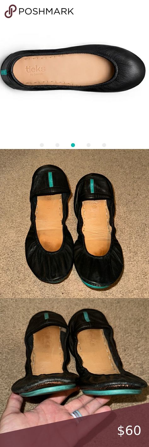 Tieks Black Ballet Flats Size 10 Tieks Ballet Flats, Ballet Flats Black, Tieks Shoes, Black Ballet, Black Ballet Flats, Ballet Flats, Ballet, Size 10, Fashion Tips