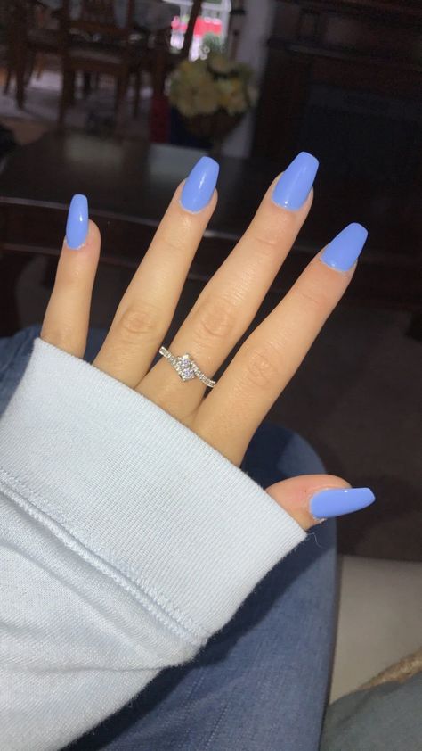 Blue Nails Ballerina, Blue Acrylic Nails, Easy Nails, Coffin Shape Nails, Christmas Nails Acrylic, Blue Nail, Nails For Kids, Ballerina Nails, Acrylic Nails Coffin Short