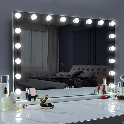 Hollywood Mirror Vanity Make Up Mirror with Lights LED Dressing Table Mirror | eBay Hollywood Mirror Vanity, Make Up Mirror With Lights, Hollywood Vanity Mirror, Hollywood Vanity, Make Up Mirror, Vanity Mirror With Lights, Hollywood Mirror, Mirror Vanity, Led Dress