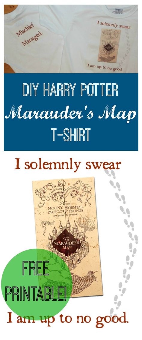 DIY Harry Potter Marauders Map T-shirt (with free Printable!) I solemnly swear I am up to no good.  Mischief Managed. Also, tutorial for how to make your own t-shirts with iron on transfers. Harry Potter Marauders Map Printable, Harry Potter Marauders Map Printable Free, Mauraders Map Printable, Marauders Map Printable, Free Jewelry Making Projects, Wizard Wheezes, Diy Harry Potter, Harry Potter Marauders Map, Cypress Grove