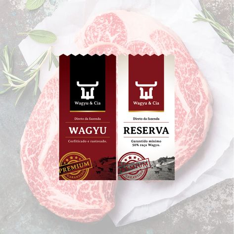 Design #67 by Imajine Studio | Label for the best meat/beef money can buy Meat Label Design, Beef Packaging Design, Food Label Ideas, Meat Packaging Design, Meat Branding, Meat Design, Sausages Packaging, Burger Packaging, Healthy Food Branding