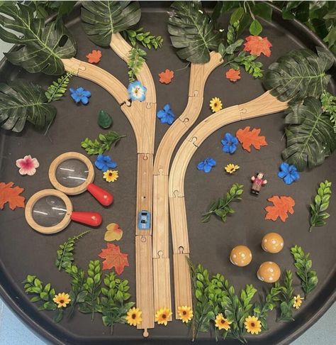 Jungle Themed Tuff Tray, House Corner Activities Early Years, Tuff Tray Play Ideas, Fairytale Tuff Tray, Farm Tuff Tray Ideas Eyfs, Eyfs Activities 3-4, Digger Tuff Tray Ideas, Infant Tuff Tray Ideas, Superworm Tuff Tray