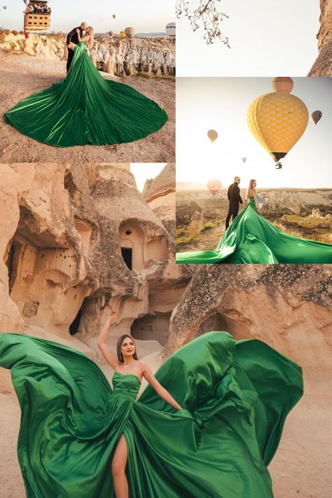 Green Flying Dress, Flowy Dress, Long Flying Dress Satin Photoshoot, Santorini Flying Dress, Long Train Dress, Infinity Gown, Dress For Photoshoot, Flying Dress, Long Flowy Dress, Train Dress, Dress Photoshoot