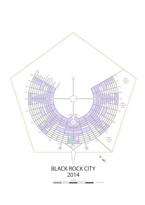 2014 Black Rock City Map | Burning Man Aerial Tattoo, Black Rock City, Rock City, Black Rock, Urban Planning, Burning Man, Tattoo Shop, City Map, Party Time