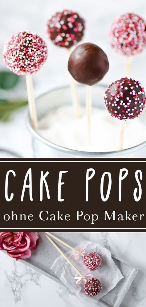 Cake Pops zu backen ist gar nicht so leicht. Ich zeige Euch in meinem Rezept, was Ihr dabei beachten solltet. #cakepops #leicht #einfach #kinder #rezept #anleitung#kuchenlolli #kuchenamstiel #ohnemaker Lollipops Cake, Lolipop Cakes Ideas, Cakepops Recipe, Pop Cake, Mini Dessert, Cake Pops Recipe, Lollipop Cake, Cake Pop, Cake Pop Maker