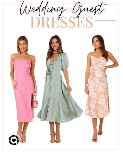 Summer Wedding Guest Dresses | Wedding Style Inspo | Summer Wedding Dress | Formal Guest Style | Summer Dress | Formal Dress | Sage Dress | Pink Dress | Blush Dress | Midi Dress | Petal & Pup Follow my shop @pursuitofl on the @shop.LTK app to shop this post and get my exclusive app-only content! #liketkit #LTKSeasonal #LTKstyletip #LTKunder100 @shop.ltk Summer Dress Formal, Semi Formal Dresses For Wedding, Formal Dress For Wedding Guest, Style Inspo Summer, Summer Wedding Guest Dresses, Style Summer Dress, Summer Formal Dresses, Blush Dress, Dress Sage