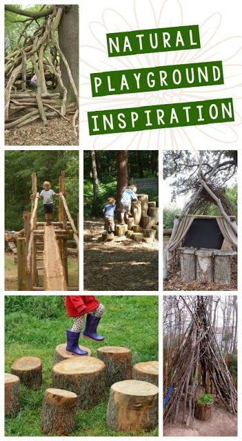 Montessori Playground, Playground Inspiration, Natural Backyard, Playing In The Woods, Natural Playscapes, Natural Play Spaces, Natural Playgrounds, Outdoor Play Space, Kids Play Spaces