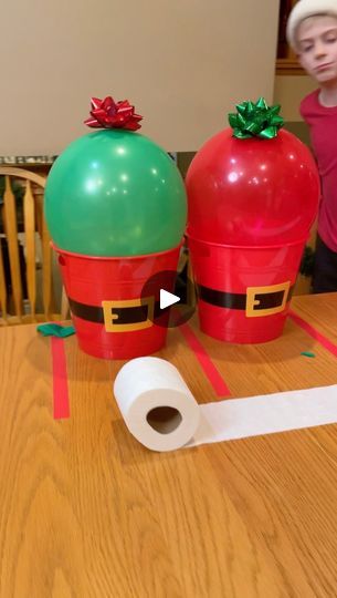 Toilet Paper Derby, Toilet Paper Derby Game, Christmas Balloon Game, Christmas Games To Win Prizes, Fun Xmas Party Games, Christmas Money Games, Games To Play At Christmas With Family, Minute To Win It Christmas Games, Christmas Games For Large Groups