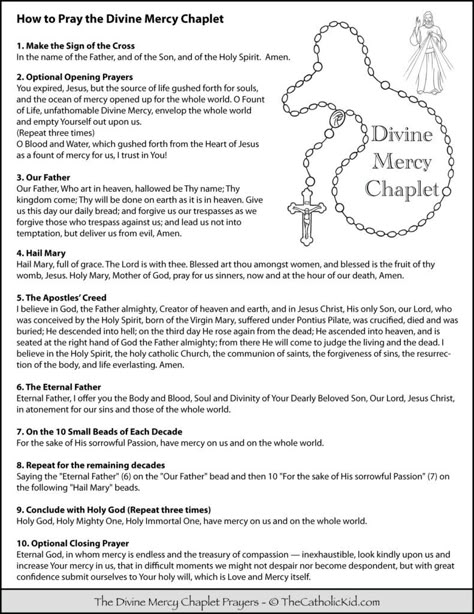 How to Pray the Divine Mercy Chaplet - Kids Coloring Page - Divine Mercy For Kids, Chaplet Of Divine Mercy How To Pray, Chaplet Of Divine Mercy, Divine Mercy Chaplet Prayer, Divine Mercy Novena, Divine Mercy Prayer, Divine Mercy Image, Rosary Prayers Catholic, Divine Mercy Sunday