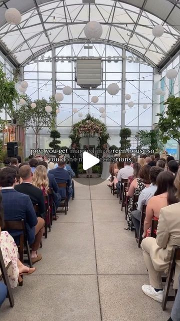 Joy | Wedding Websites & More on Instagram: "This is your sign to get married in a greenhouse 🌿🤍

Credit: @tessaweightphoto" Wedding Website, Got Married, Getting Married, Wedding Ideas, Signs, On Instagram, Instagram