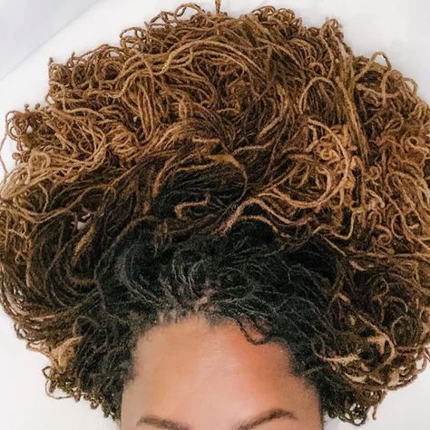 Sisterlocks™-The Grid Slayer on Instagram: “👀💖 What’s better than a head full of curly Sisterlocks 🤷🏾‍♀️ NOT A THING 📸 @aymanienelson” Blond Sisterlocks, Curly Sisterlocks, Sisterlocks Blonde, Colored Sisterlocks, Sisterlocks Grid, Microloc Journey, Sisterlocks Vs Microlocks, Sisterlocks Installation, Hair Facts