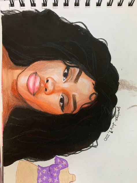 Sza Singer Drawing Easy, Sza Drawing Sketch Easy, Sza Artist Drawing, Sza Singer Drawing, Sza Fanart, Color Drawing Art, Indie Drawings, Graffiti Style Art, Black Art Painting