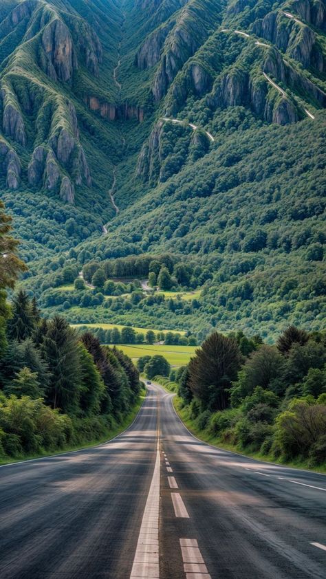 Endless Road Wallpaper, Oregon Wallpaper Iphone, Beautiful Roads Photography, Natural Wallpaper Iphone, Greenery Wallpaper Nature, Wallpaper Iphone Travel, Travel Iphone Wallpaper, Landscape Wallpaper Aesthetic, Path Aesthetic