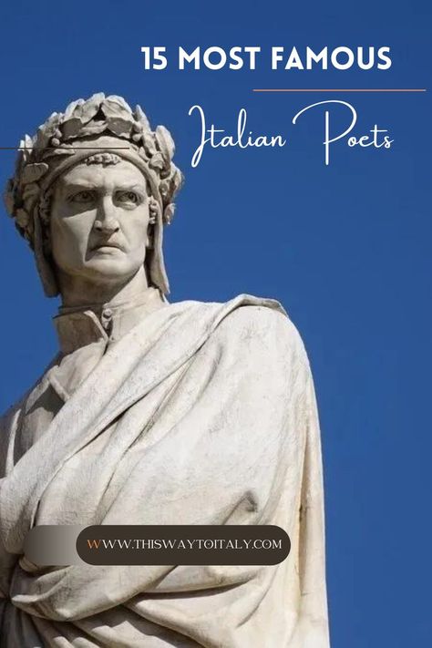 Italy has produced so many notable poets that choosing the best ones to include in this list proved to be such a challenging feat. Read on to find out 15 most famous Italian poets whose contributions in poetry are beyond compare. #poetry #italianpoets #poems #poets Italy, Reading, Poetry, Italian Poetry, Poets, How To Find Out