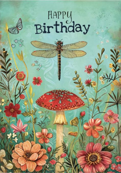 Hbd Card Ideas, Happy Birthday Whimsical, Happy Birthday Frauen, Happy Birthday Nature, Happy Birthday Hippie, Cool Happy Birthday Images, Happy Birthday Wishes For A Friend, Facebook Birthday, Happy Birthday Wishes Pics