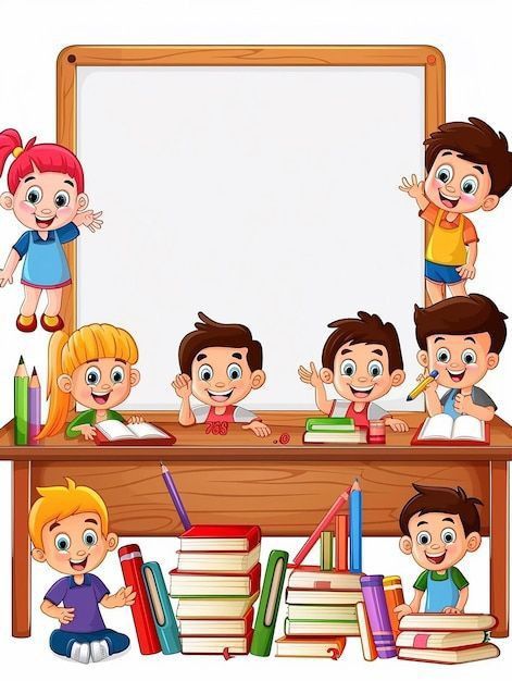 Back To School Images Clip Art, Children Cartoon Images, School Cartoon Images, Clip Art School Kids, Back To School Cartoon, Welcome School, Back To School Images, Children Clipart, English For Kids