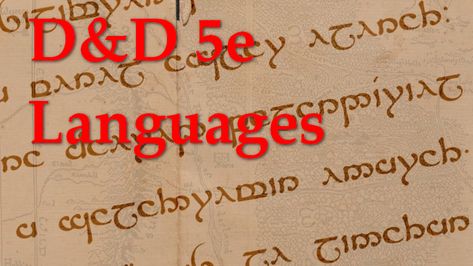 Dnd Languages List, Infernal Language Dnd, D&d Languages, Elf Races, Dnd Languages, Secret Language, Dnd Maps, Character Sheets, Human Language