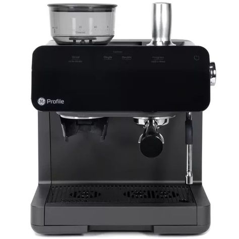 GE Profile Automatic Semi Espresso Machine + Frother | Wayfair North America Portable Espresso Maker, Ge Profile Appliances, Automatic Espresso Machine, Coffee And Espresso Maker, Espresso Makers, Espresso Maker, Smart Home Technology, Espresso Machines, Milk Frother